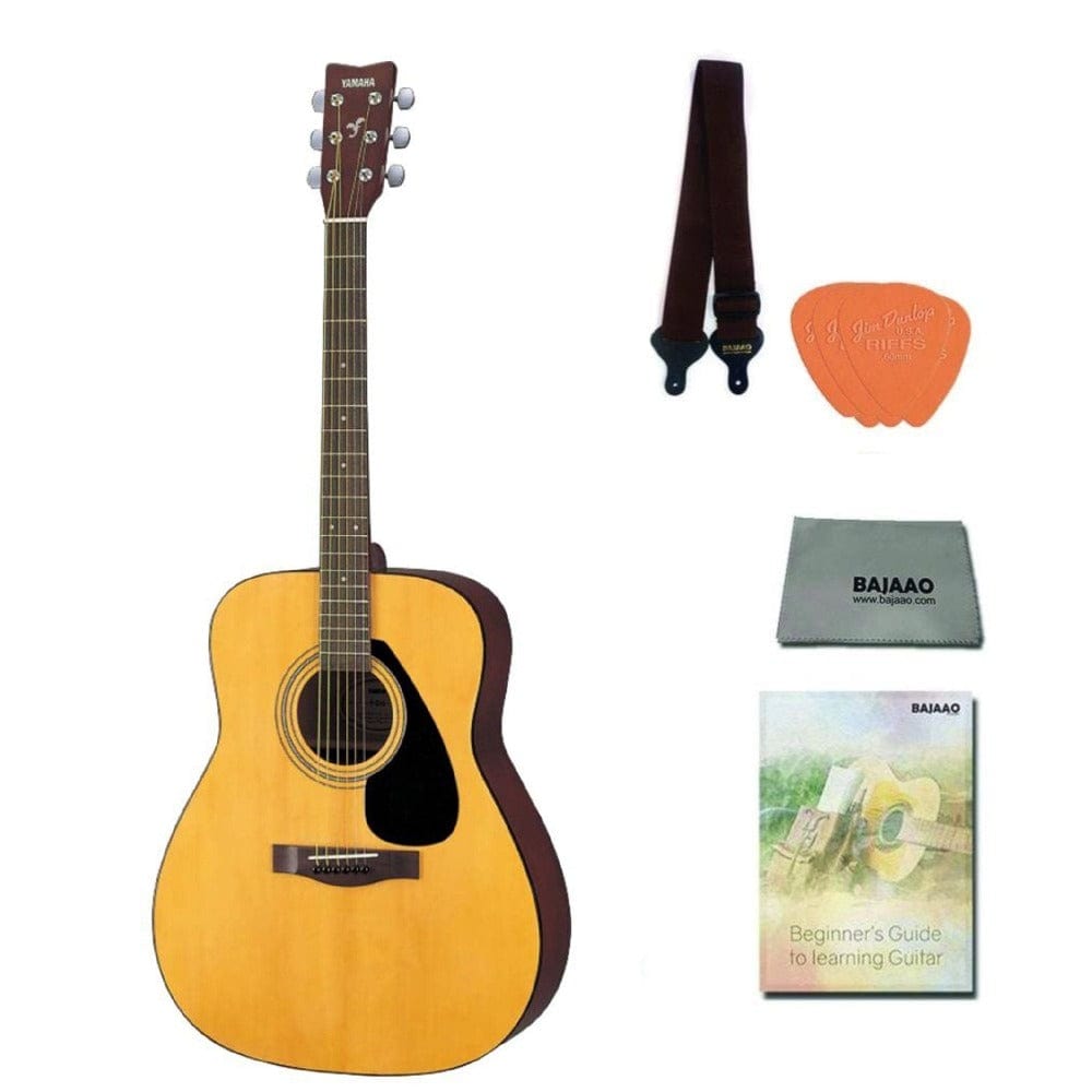 yamaha acoustic guitars natural / pack yamaha f310 dreadnought acoustic guitar #color_natural,type_pack
